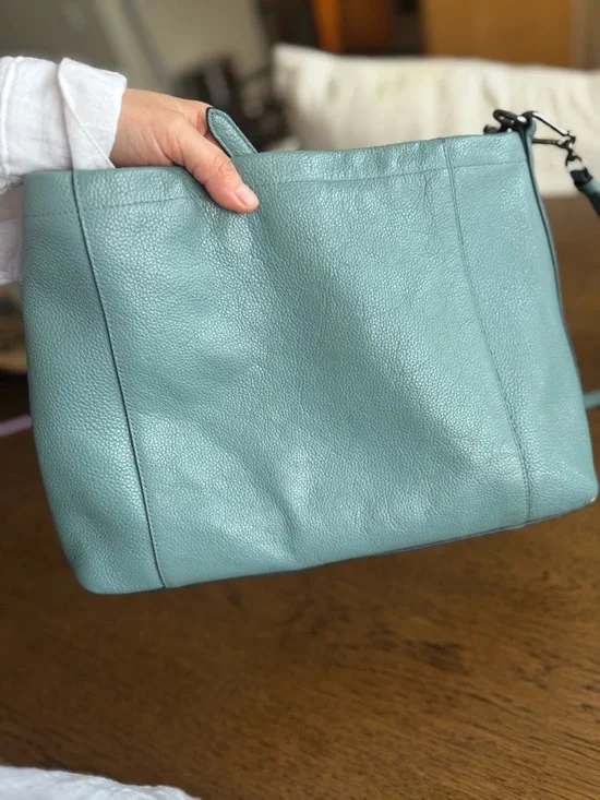 Coach Pebbled Leather Hobo in Mint Green - Picture 7 of 8